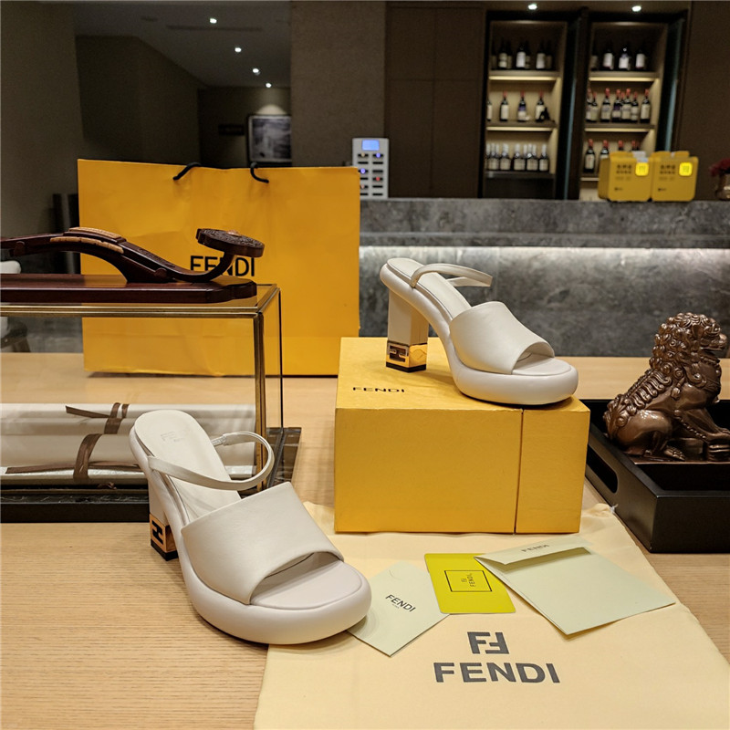 F**di block heel sandals