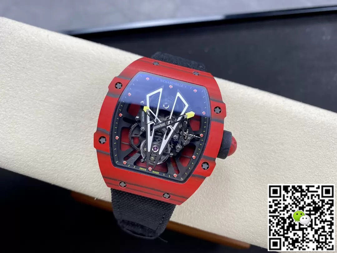 Richard Mille Replica RM27-03 Tourbillon 1:1 Best Edition BBR Factory Red Carbon Fiber Case