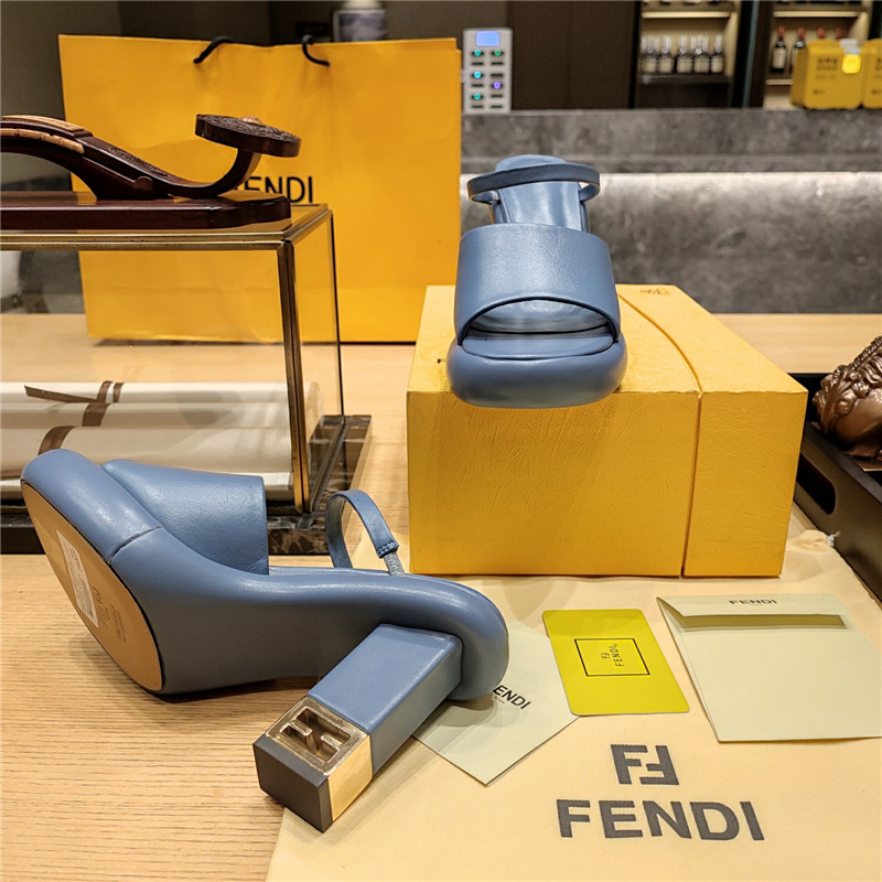 F**di block heel sandals