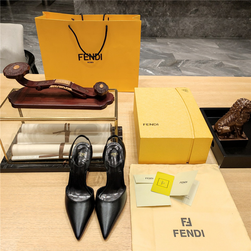 F**di strappy toe high heel sandals
