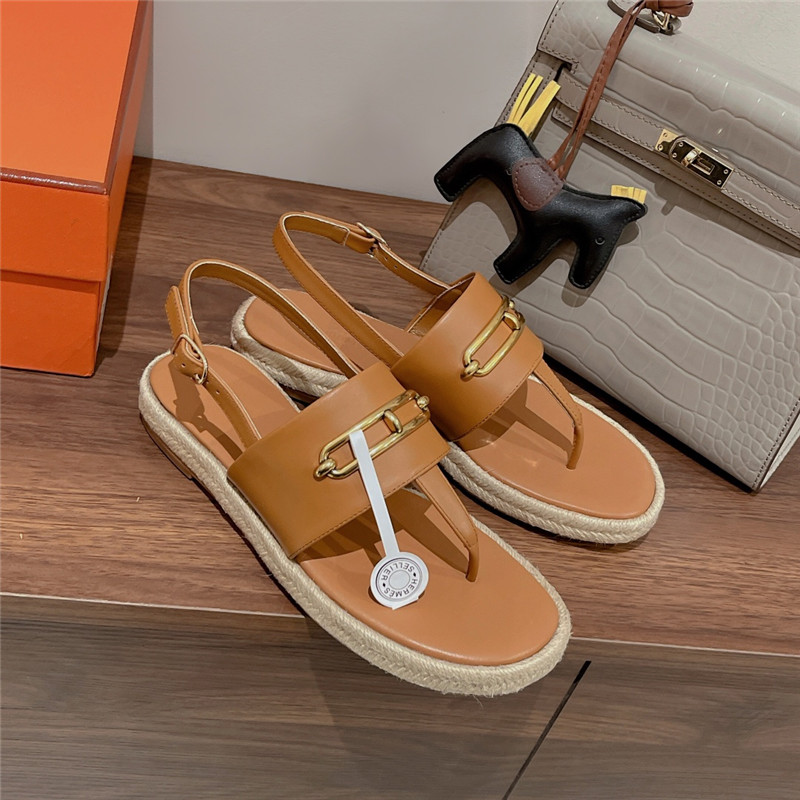 H**me5 knitted flat sandals