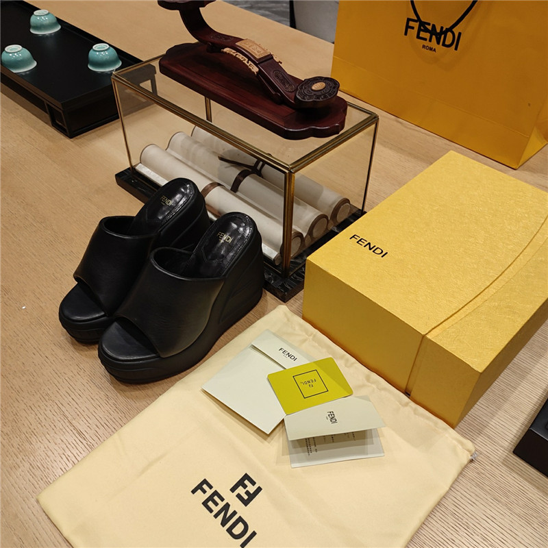 F**di wedge platform sandals