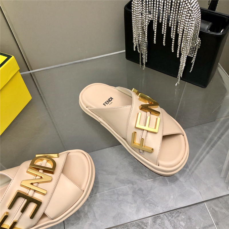 F**di cross flat sandals