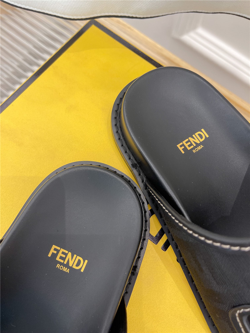 F**di ff logo plaque sandals