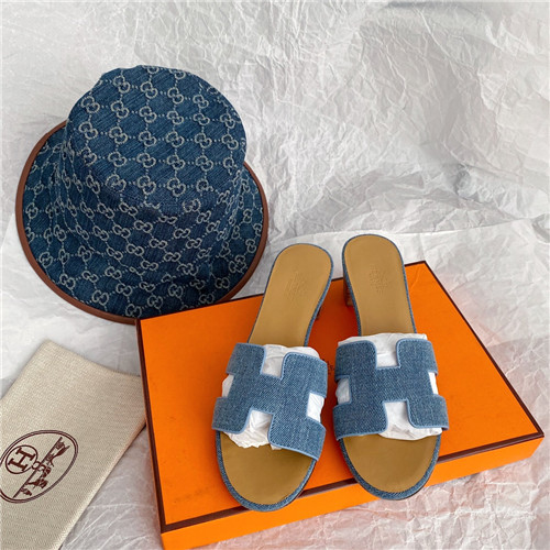 H**me5 oasis denim sandals