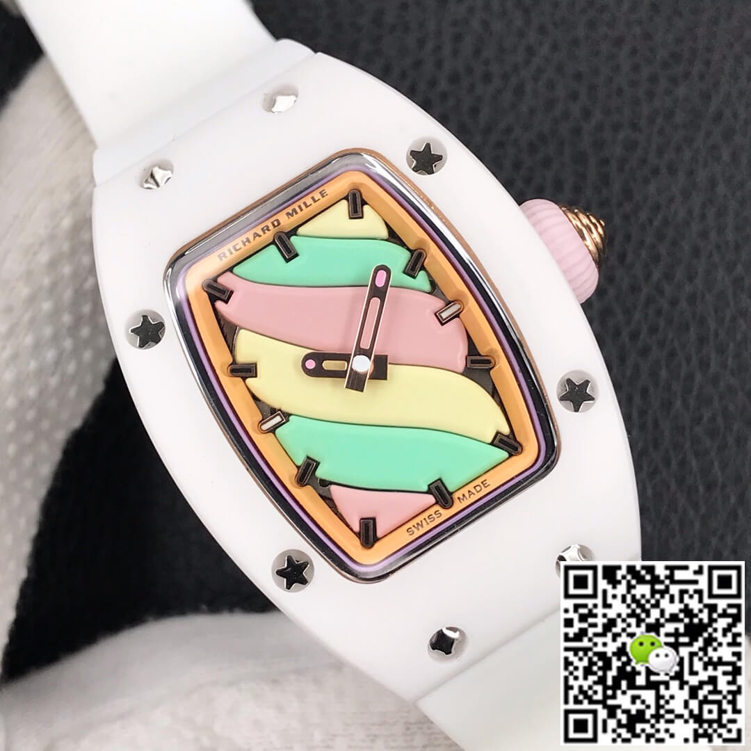 Richard Mille Replica RM-07 Bon Bon 1:1 Best Edition RM Factory White Ceramic Case