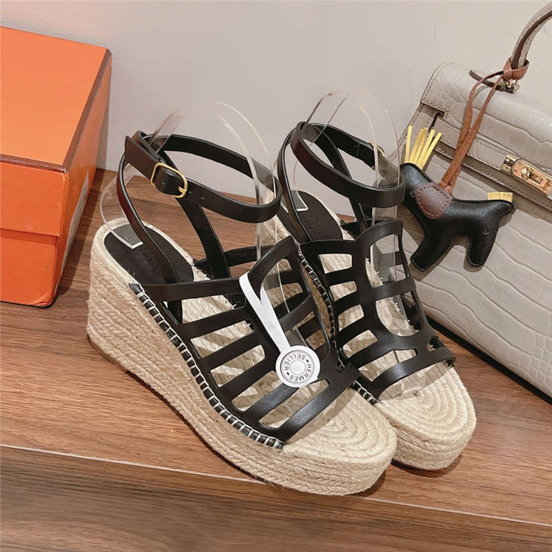 H**me5 early spring new straw sandals