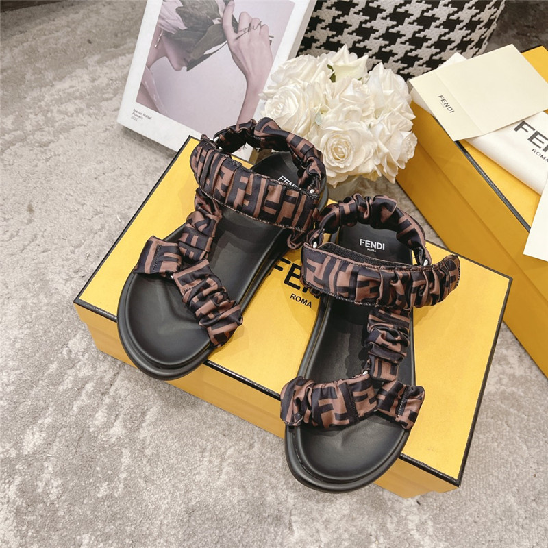 F**di letters webbing sandals