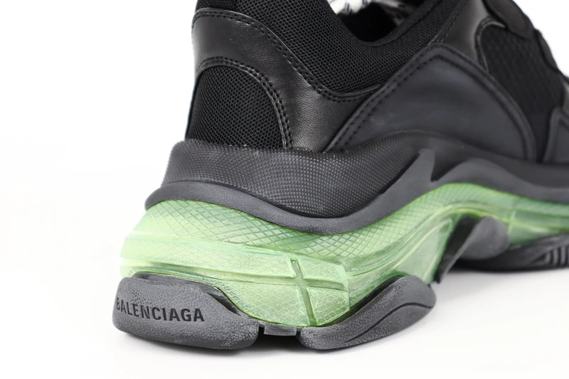 Ba1en*iaga TRIPLE S TRAINER BLACK GREEN REPLICA