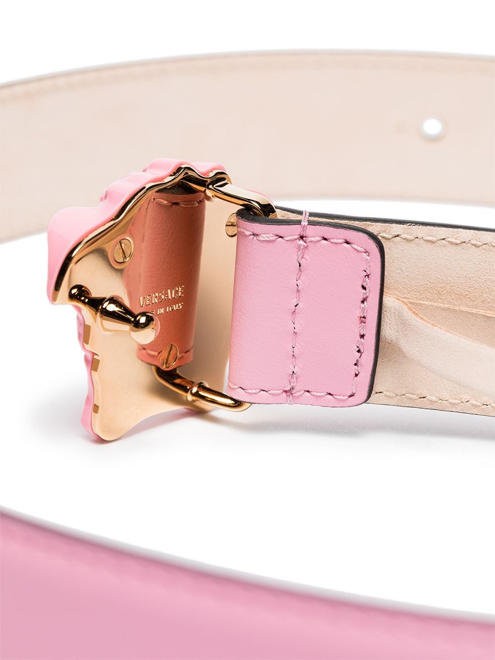 Versace Medusa tonal buckle belt