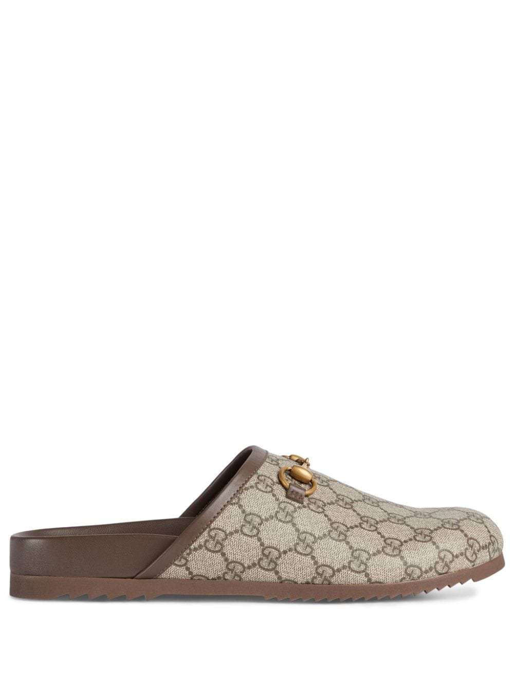 Gvc*1 Horsebit Bag Dupe GG-canvas horsebit-detail slippers - Cola