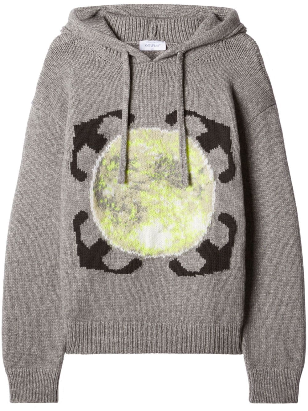 Off White Reps Arrows motif wool hoodie - Cola