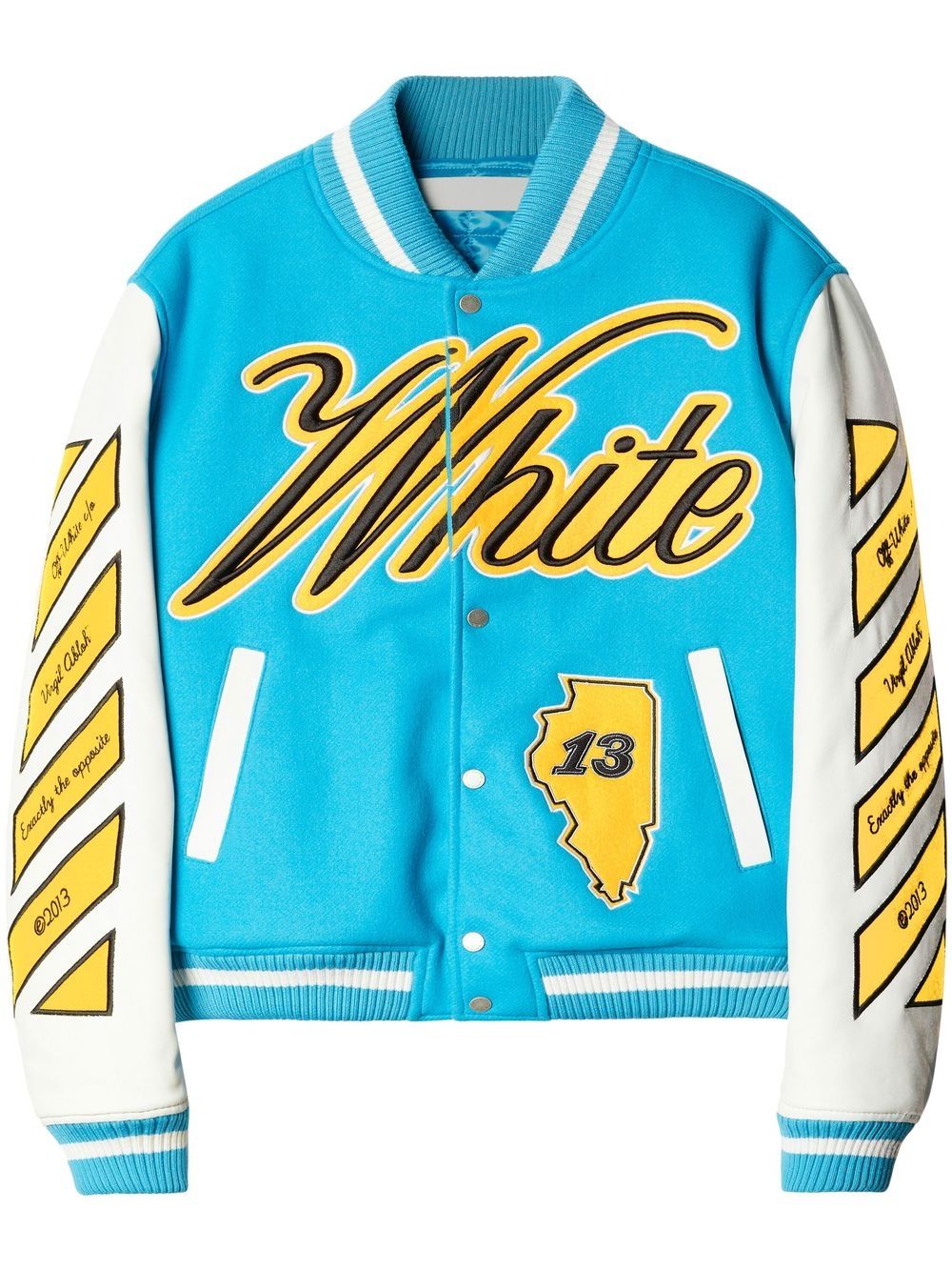 Off White Reps Vars World leather jacket - Cola