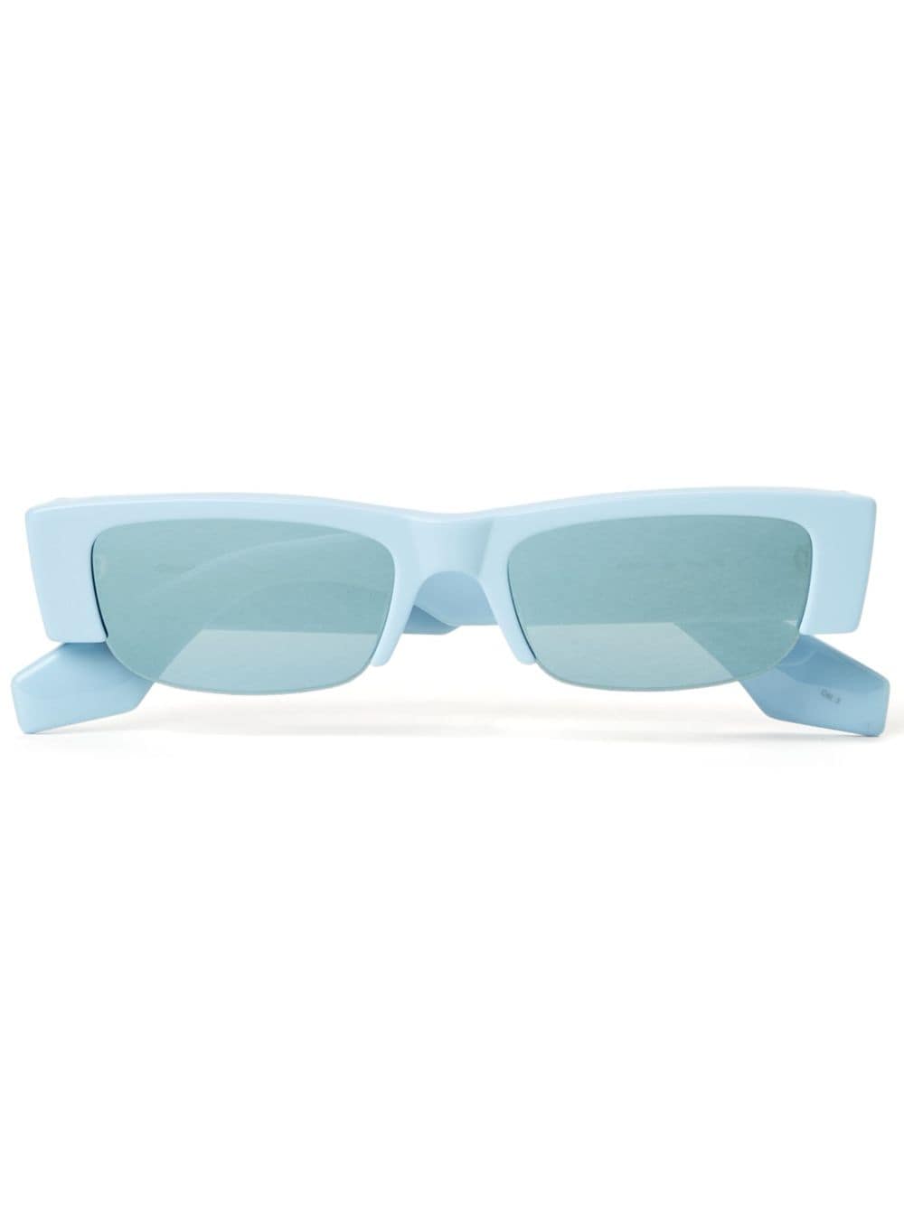 A1exa*der Mcqv*en Dupes Eyewear Graffiti rectangle-frame sunglass replicas