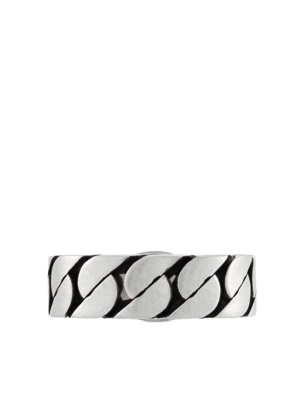 Gvc*1 Replica Interlocking G enamel-detail ring