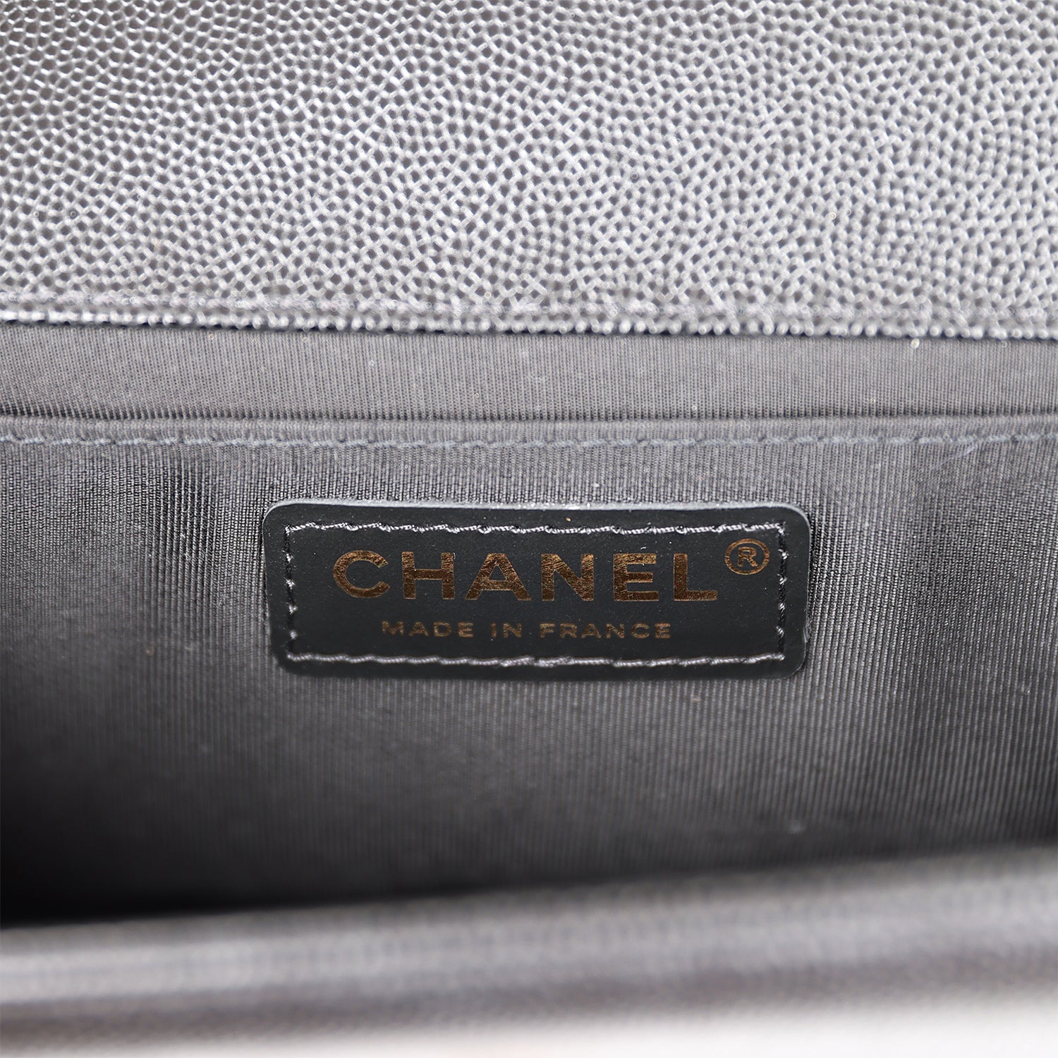 Ch**el Medium Boy Bag Black Caviar Antique Gold Hardware