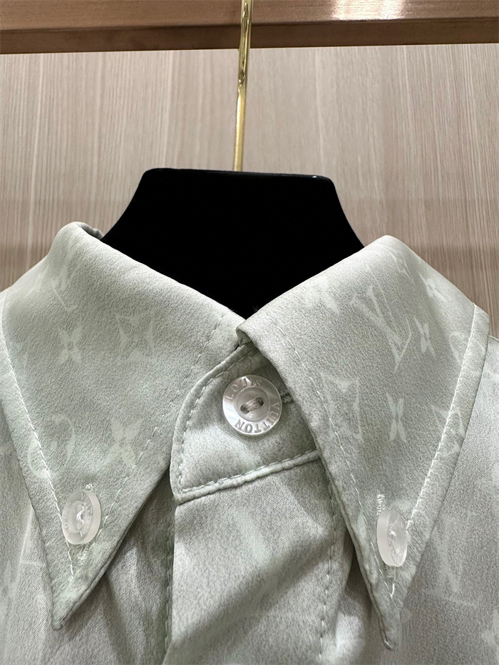 2024fw LV Real Silk Shirt Top Version