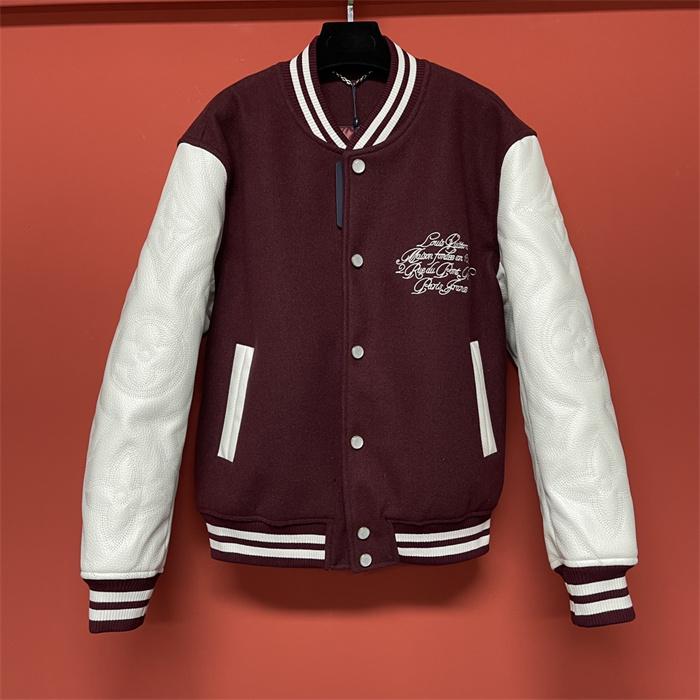 2024fw LV Real Leather Jacket Top Version