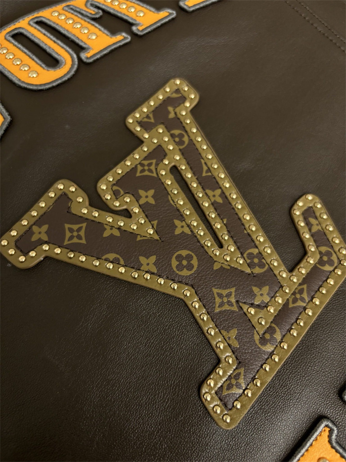 2024fw LV Leather Jacket Top Version