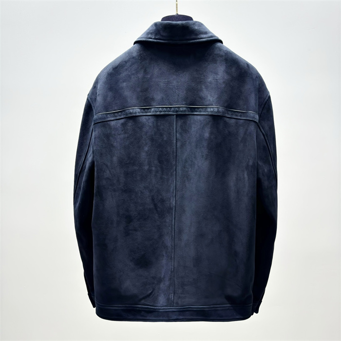 2024fw LV Leather Jacket Top Version