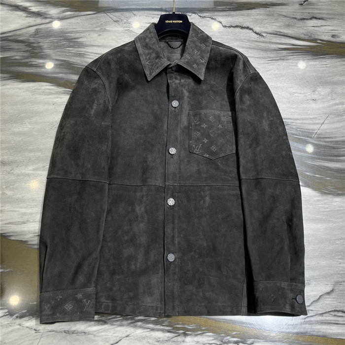 2023fw LV Real Leather Jacket Top Version