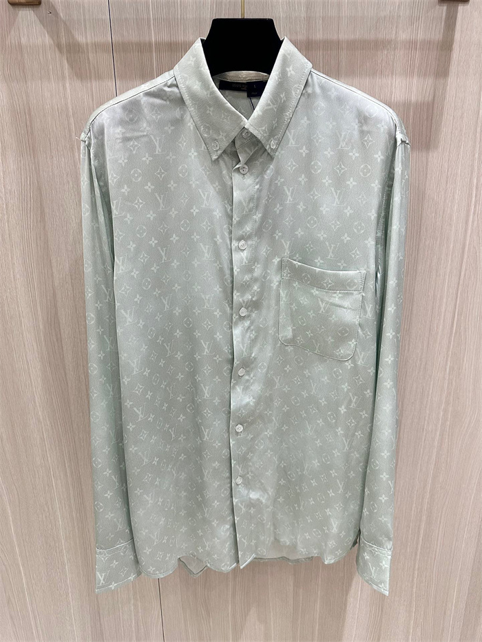 2024fw LV Real Silk Shirt Top Version