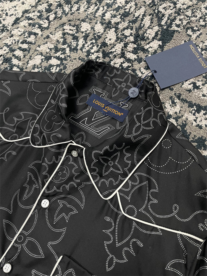 2024fw LV Silk Shirt Top Version