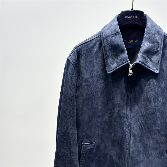 2024fw LV Leather Jacket Top Version
