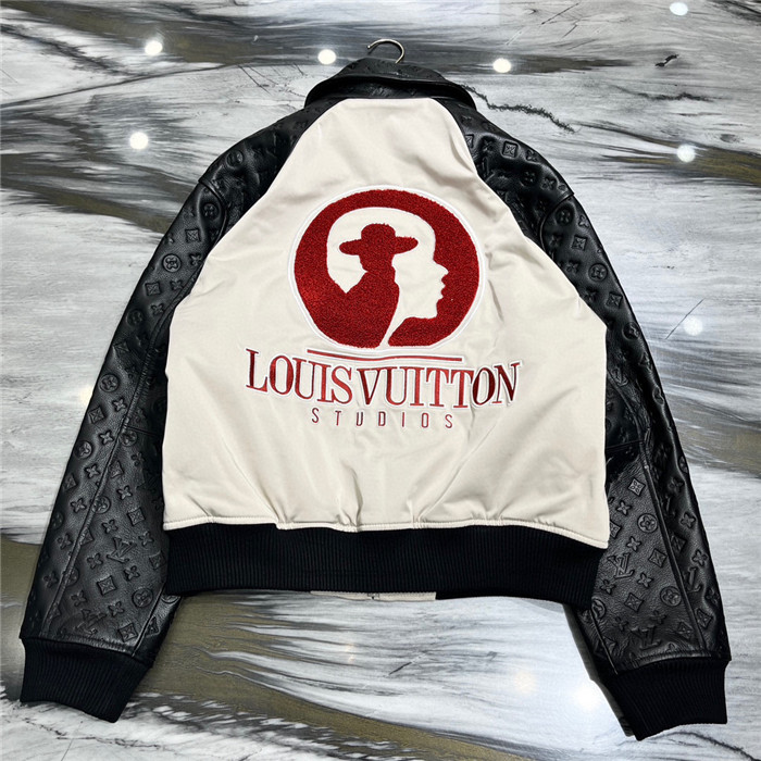 2023fw LV Real Leather Jacket Top Version